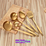 Kit de Utensílios Espanha - 5 Peças - Dourado