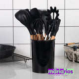 Kit Master de Silicone - 12 Peças - Preto