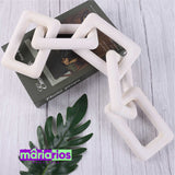 Colar de Mesa Elo - Square - Branco