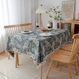 Toalha de Mesa Monet Floral - Jacquard - Bege