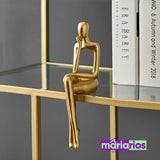 Escultura People Bola - 1 Peça - Dourado