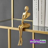 Escultura People Bola - 1 Peça - Dourado