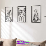 Quadro Mulher Infinita - Costas - Preto