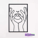 Quadro Mulher Infinita - Costas - Preto