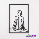 Quadro Mulher Infinita - Mãos - Dourado