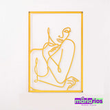 Quadro Mulher Infinita - Envolvente- Dourado