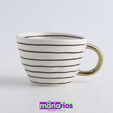 Caneca Lines - Preto - Artesanal