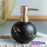 Dispenser Marmorizado Round - Preto