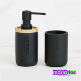 Saboneteira Wood - Preto